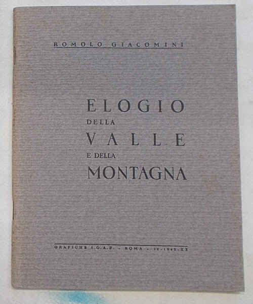 Elogio della valle della montagna.