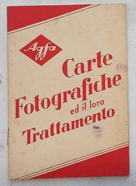 Agfa. Carte fotografiche ed il loro trattamento.