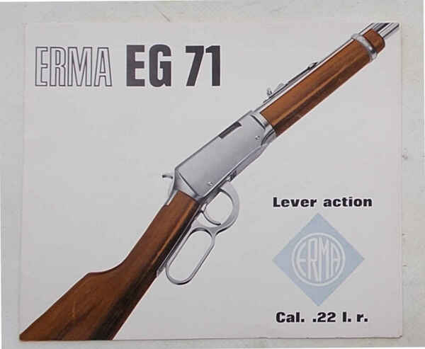 Erma EG 71. Lever action Cal.22 l.r.