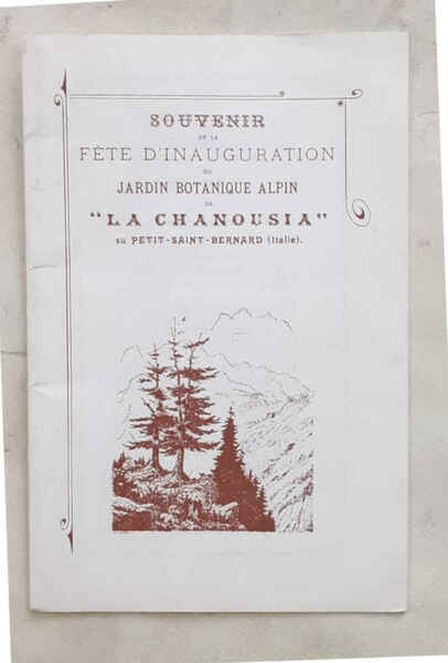 Souvenir de la fete d'inauguration du Jardin Botanique alpin de …
