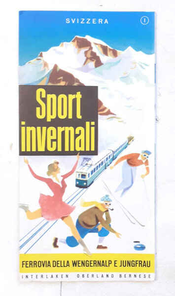 Sports invernali. Ferrovia della Wengernalp e Jungfrau. Interlaken Oberland Bernese.