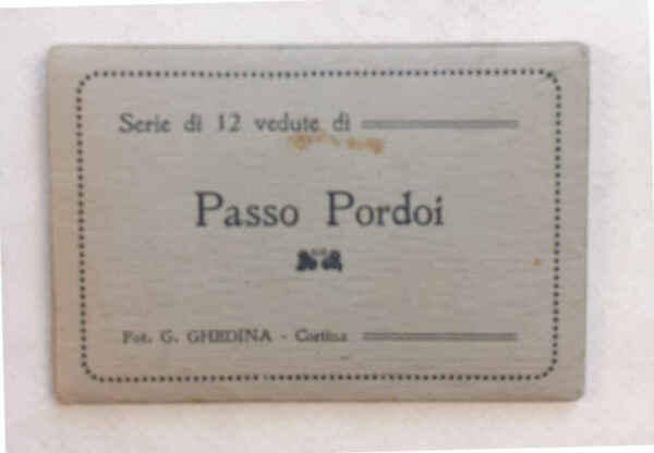 Serie di 12 vedute di Passo Pordoi.