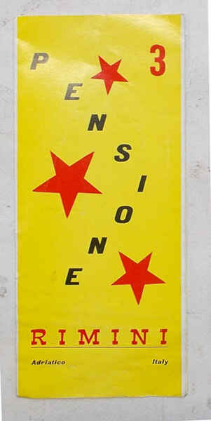 Pensione 3 *** Rimini. (Pensione Tre Stelle). Adriatico. Italy.
