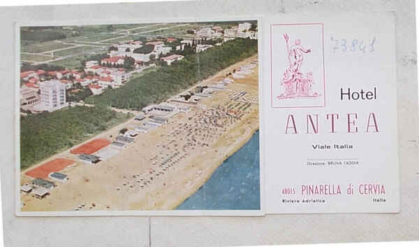 Hotel Antea. Pinarella di Cervia. Riviera Adriatica.