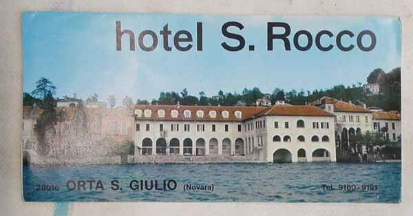 Hotel S. Rocco. Orta S. Giulio (Novara).