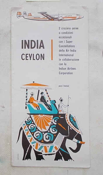 India Ceylon. 2 crociere aeree a condizioni eccezionali con i …