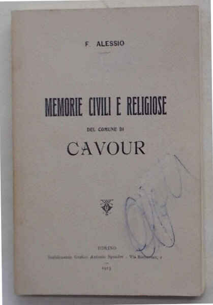 Memorie civili e religiose del Comune di Cavour.