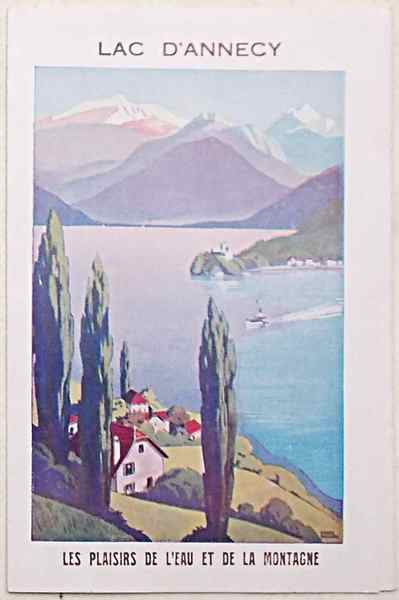 Lac d'Annecy. Les plaisirs de l'eau et de la montagna.