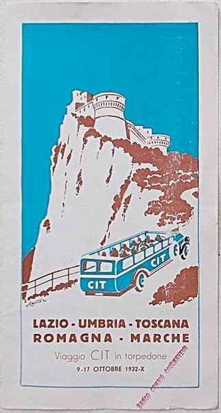 Viaggio CIT in torpedone. Lazio - Umbria - Toscana - …