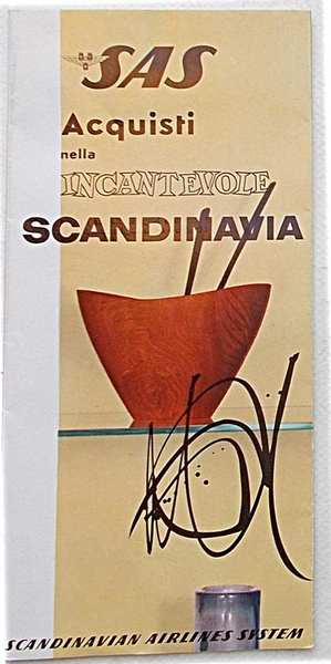 SAS. Acquisti nella incantevole Scandinavia. Scandinavian Airlines System.