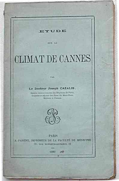 Etude sur le climat de Cannes.