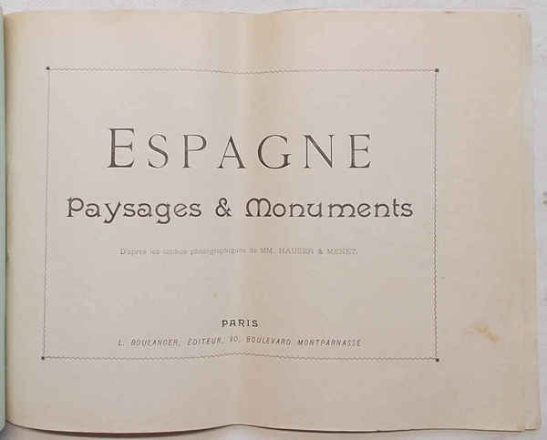 Espagne. Paysages & Monuments. (Autour du Monde. Aquarelles - Souvenirs …