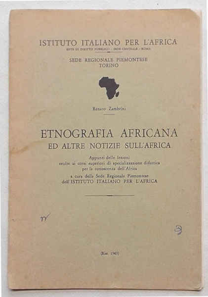 Etnografia africana ed altre notizie sull'Africa.