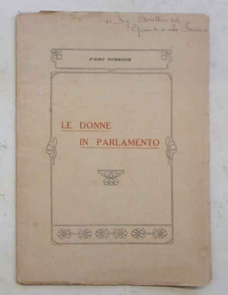 Le donne in Parlamento.