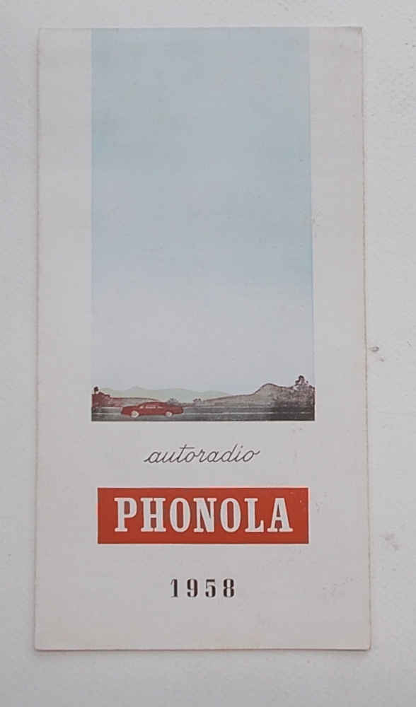 Autoradio Phonola. 1958