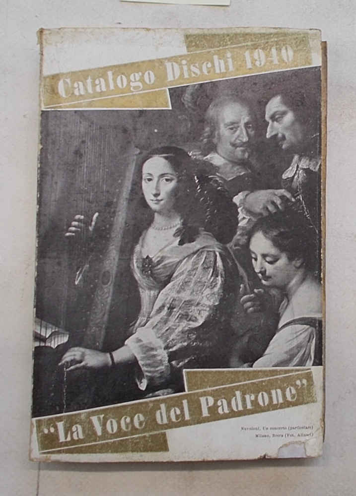 Catalogo dischi 1940. "La Voce del Padrone".