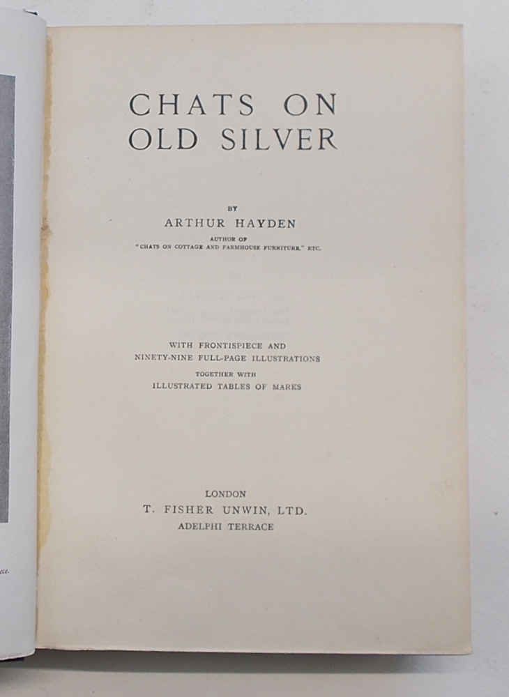 Chats on old silver.
