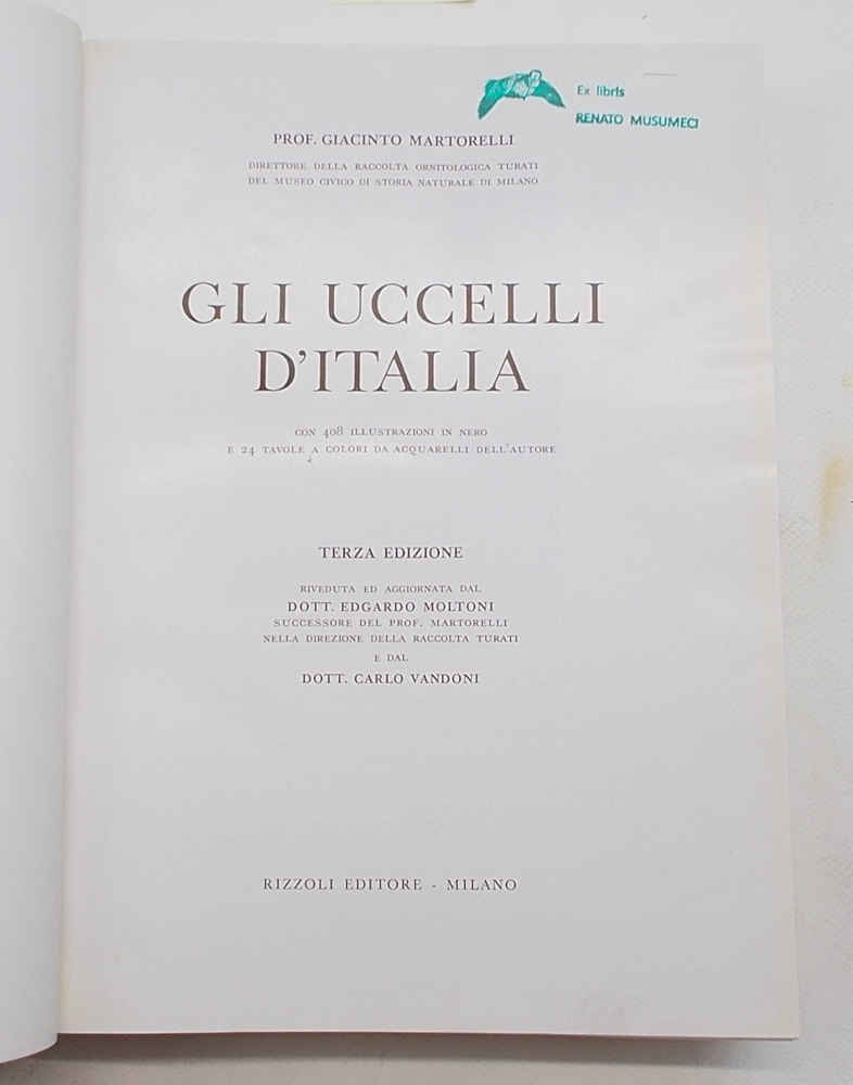 Gli uccelli d'Italia.