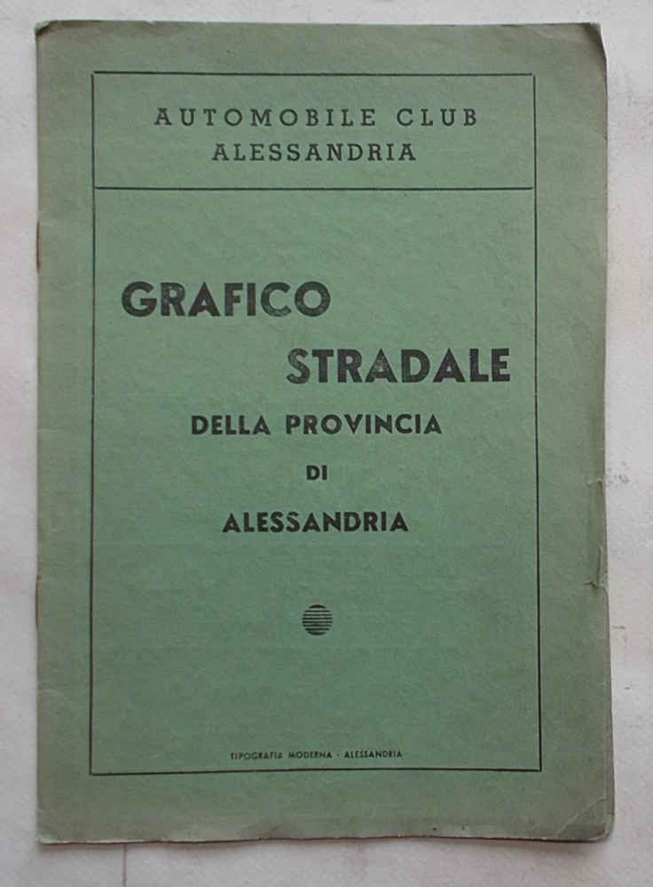 Grafico stradale della provincia di Alessandria.