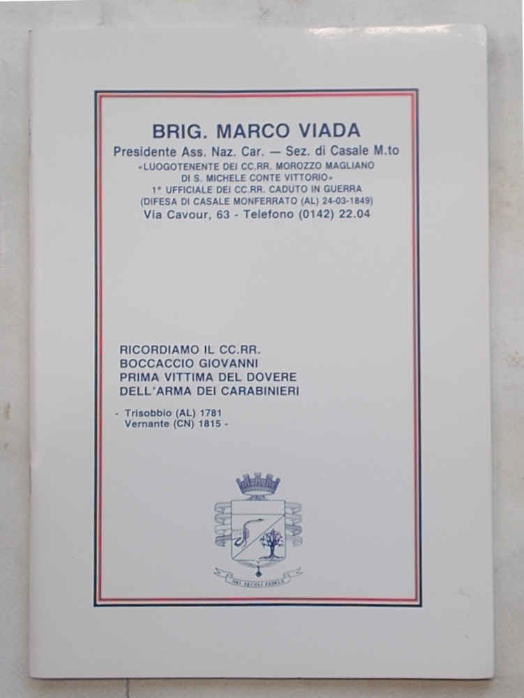 I Carabinieri in basso e alto Monferrato. Ricordiamo il CC.RR. …