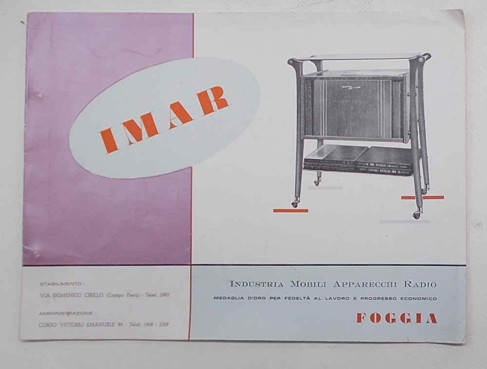 IMAR. Industria mobili apparecchi radio. Foggia.