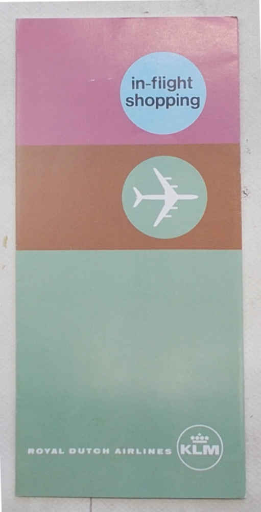 In-flight shopping. Royal Dutch Airlines. KLM.