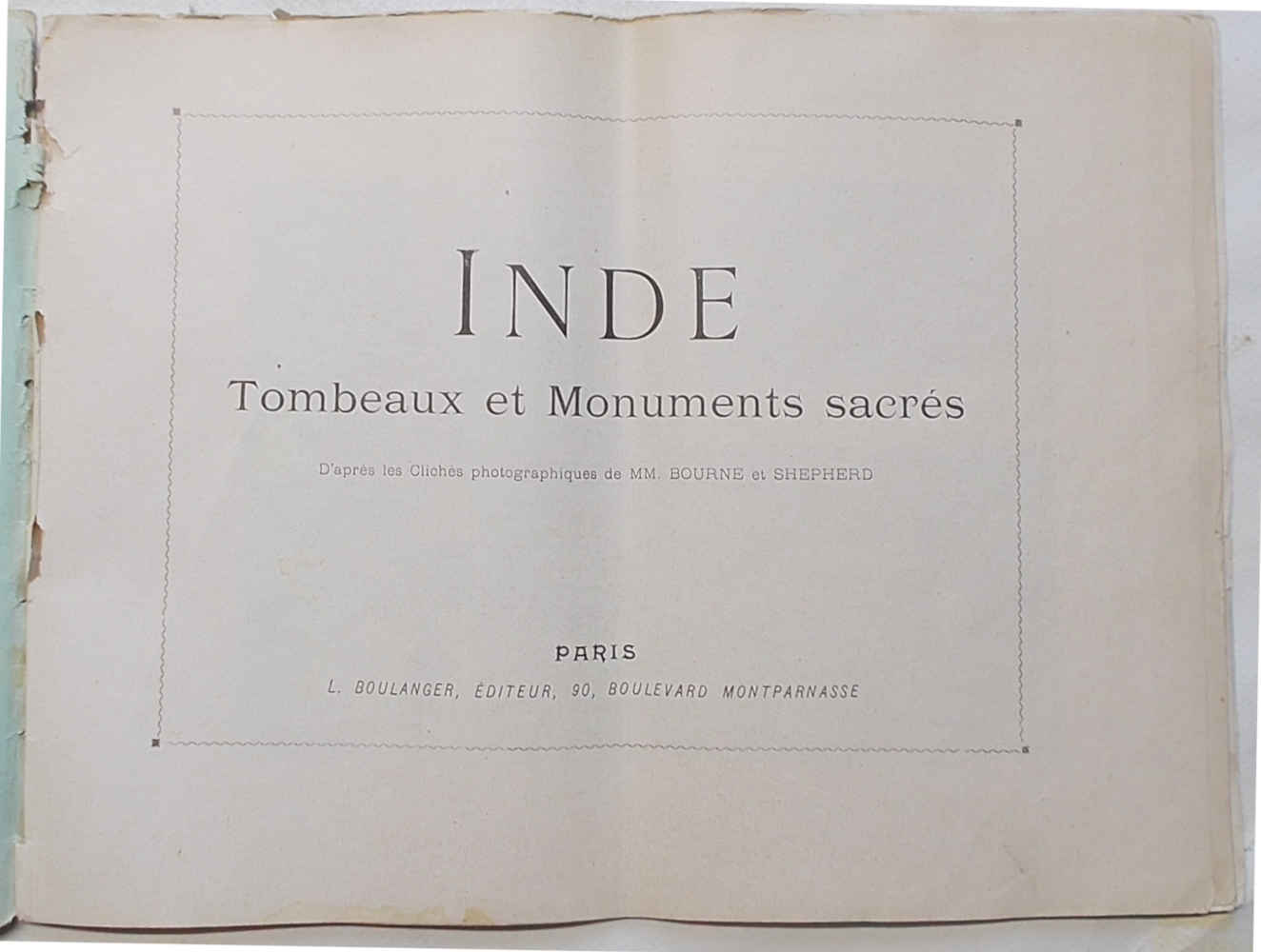 Inde. Tombeaux et Monuments Sacrés. (Autour du Monde. Aquarelles - …