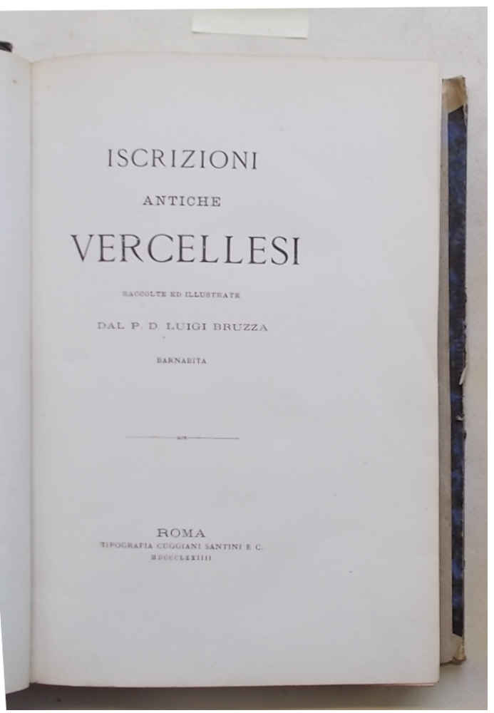 Iscrizioni antiche vercellesi.