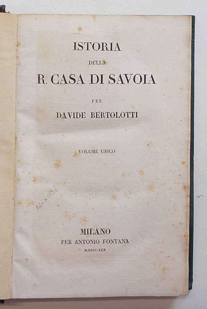Istoria della R. Casa di Savoia.