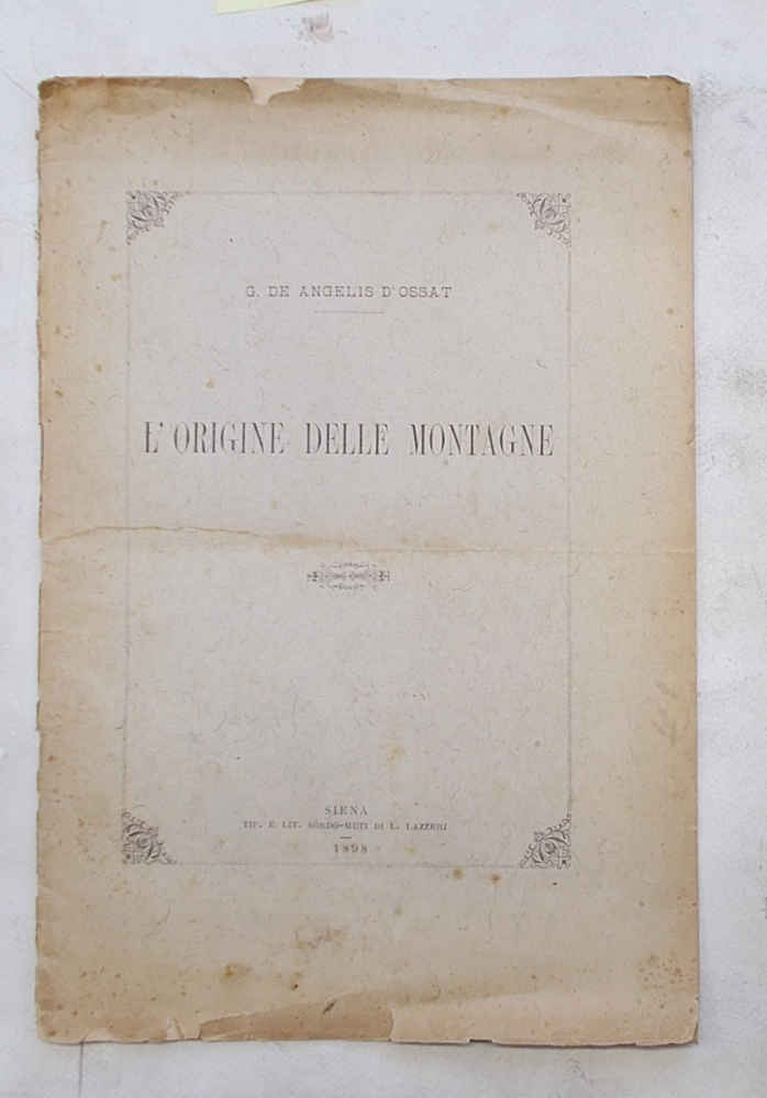 L'origine delle montagne.