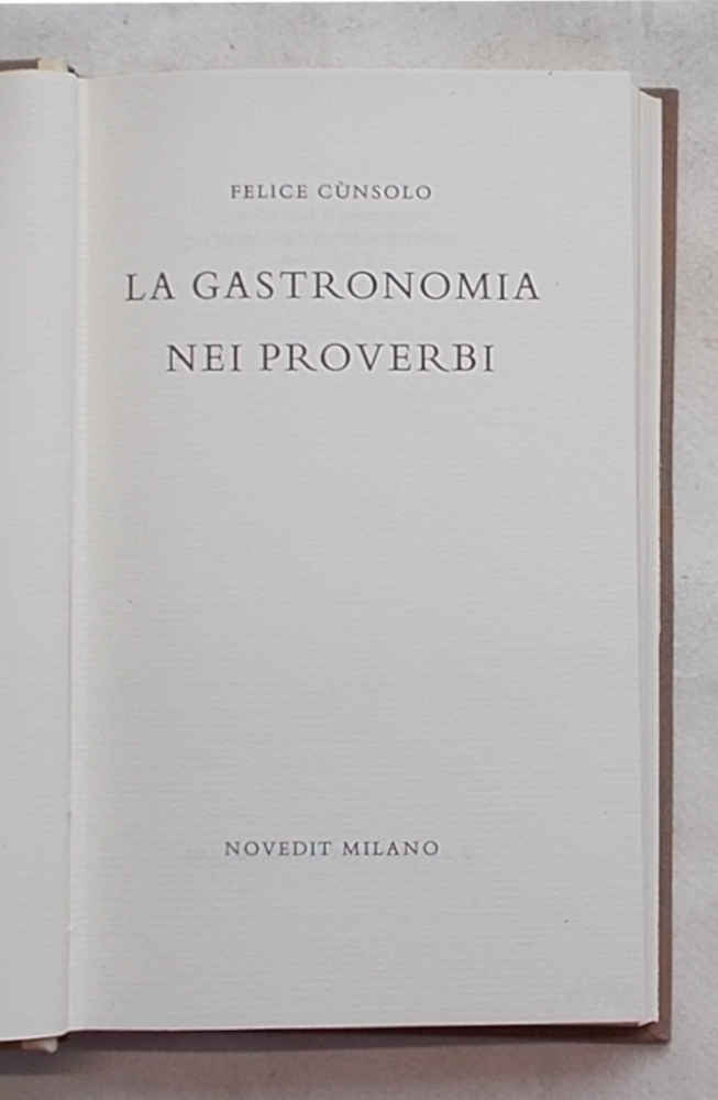 La gastronomia nei proverbi.