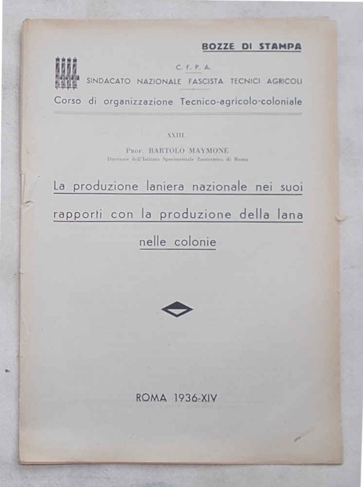 La produzione laniera nazionale nei suoi rapporti con la produzione …