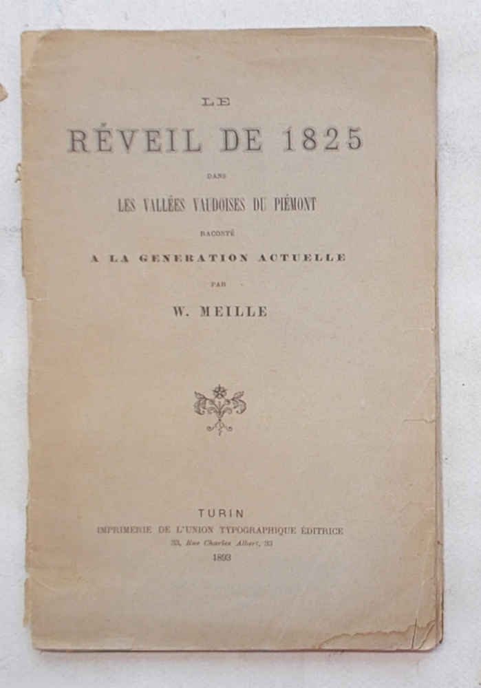 Le réveil de 1825 dans les Vallées Vaudoises du Piémont …