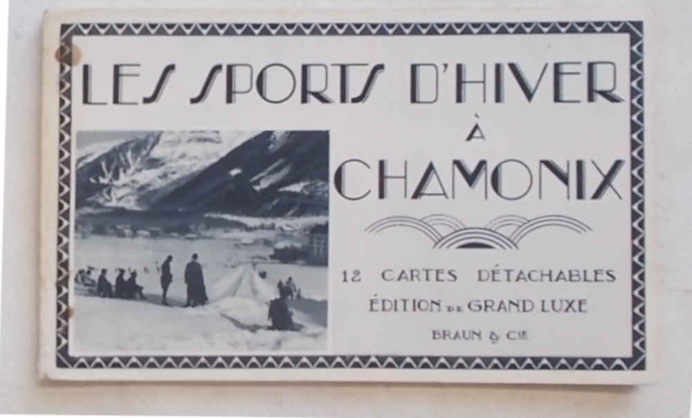 Les Sports d'Hiver à Chamonix. 12 cartes détachables. Edition de …