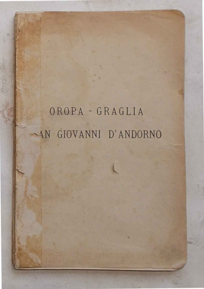 Oropa - Graglia. San Giovanni d'Andorno.