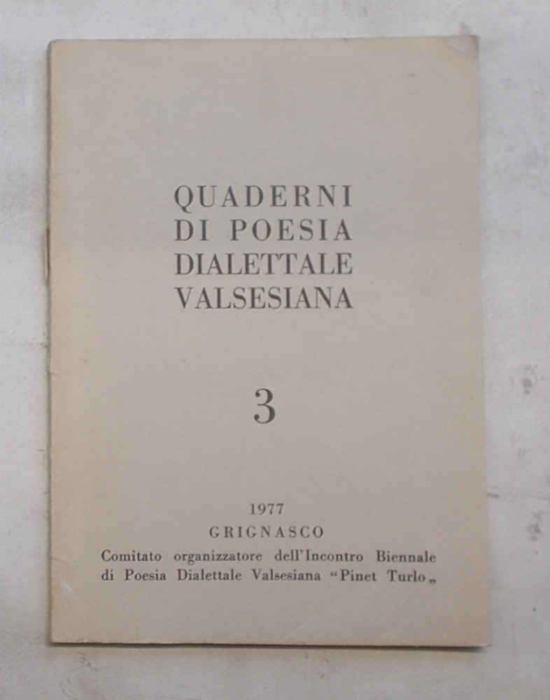 Quaderni di poesia dialettale valsesiana. 3.