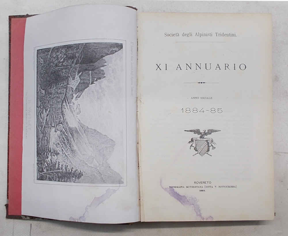 Società degli Alpinisti Tridentini. XI Annuario. Anno sociale 1884 - …