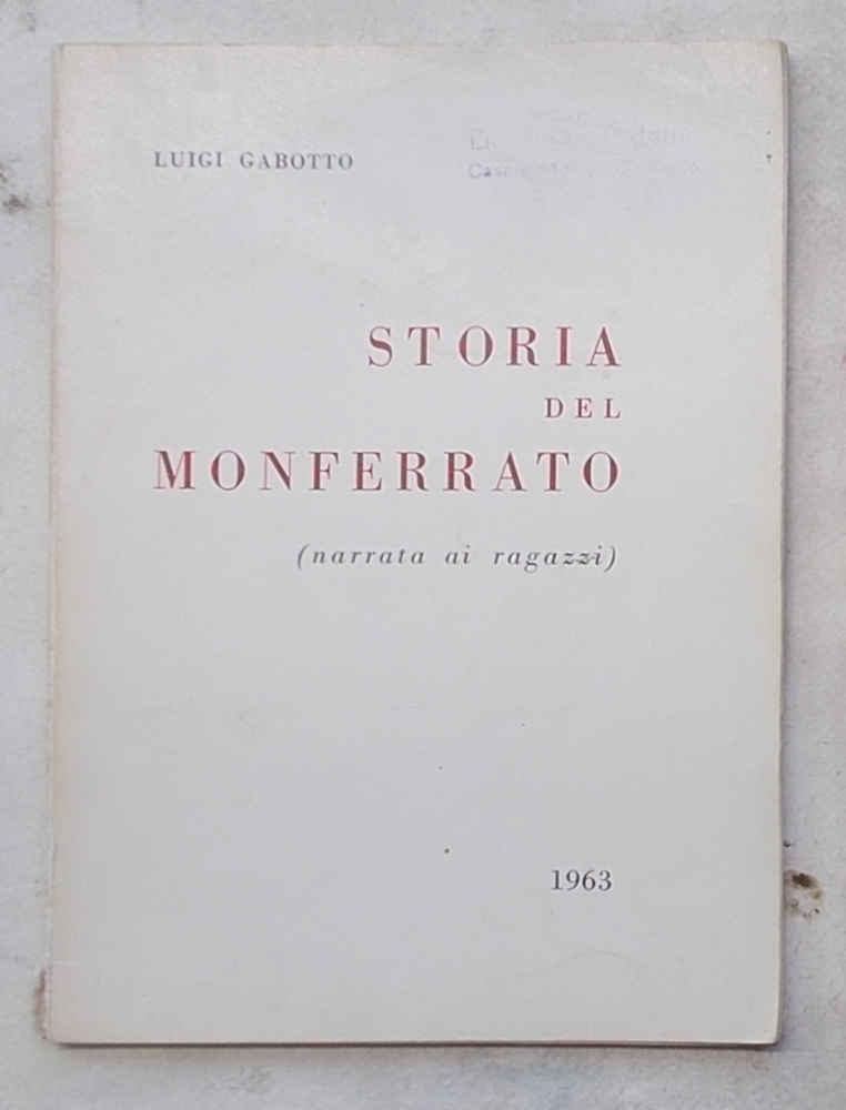 Storia del Monferrato (narrata ai ragazzi).