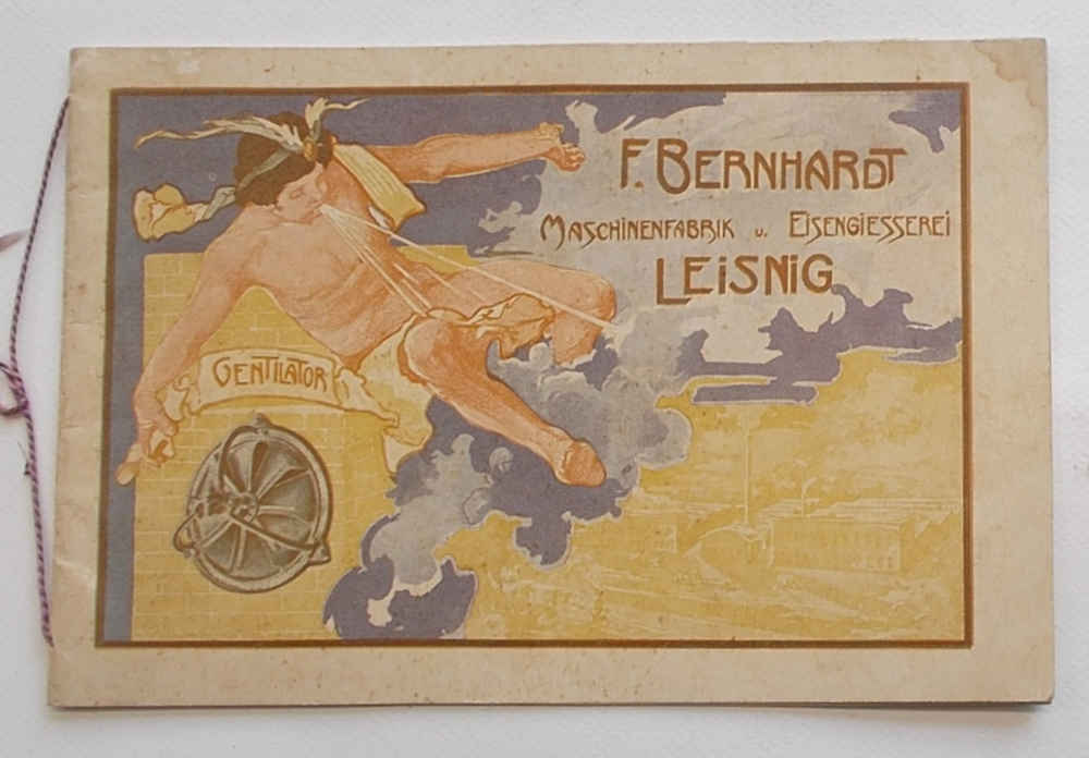 Ventilator. F. Bernhardt Maschinenfabrik u. Eisengiesserei. Leisnig.