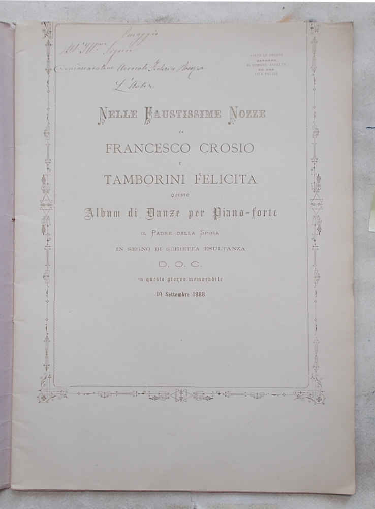 Walzer la virtù. Mazurka l'Onestà. Polka Il Comune affetto. Nelle …