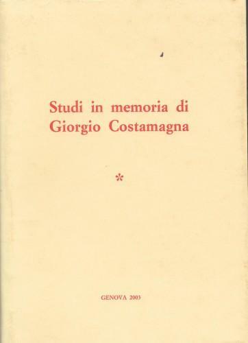 Studi in memoria di Giorgio Costamagna, in 2 voll.