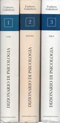 Dizionario di psicologia, in 3 voll.