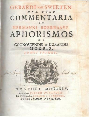 Commentaria in Hermanni Boerhaave aphorismos de cognoscendis et curandis morbis, …