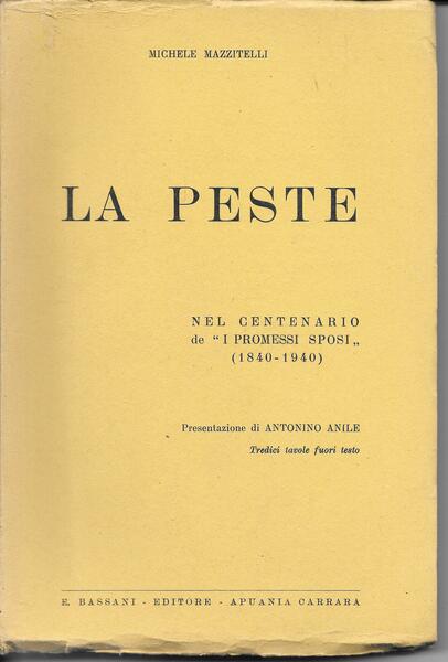 La peste nel centenario de 'I promessi sposi' (1840 - …