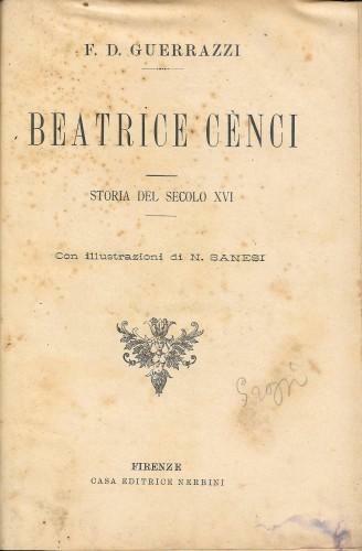 Beatrice Cenci. Storia del secolo XVI