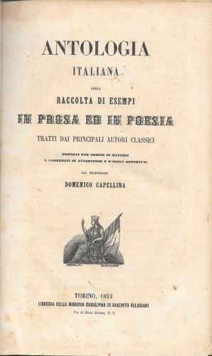 Antologia italiana ossia raccolta di esempi in prosa ed in …