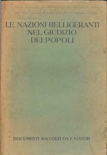 Le nazioni belligeranti nel giudizio dei popoli