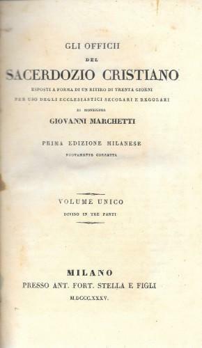 Gli Officii del Sacerdozio Cristiano esposti a forma di un …