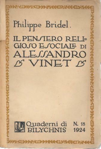 Il pensiero religioso e sociale di Alessandro Vinet
