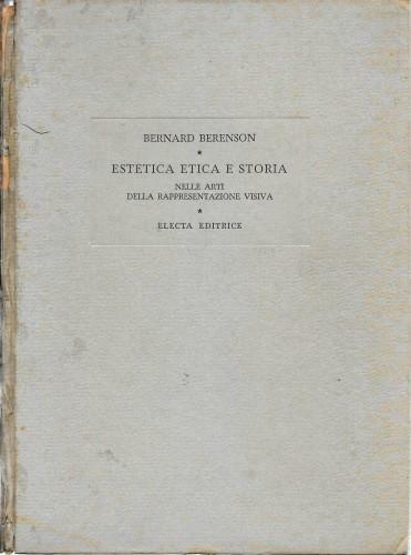 Estetica etica e storia nelle arti della rappresentazione visiva